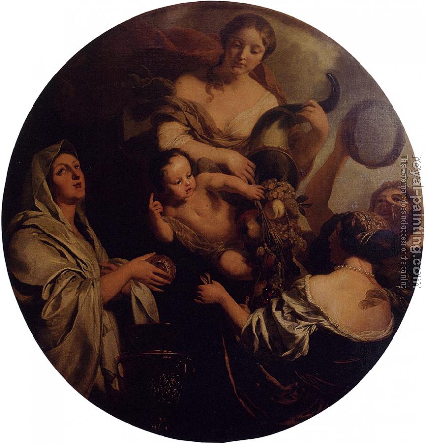 Gerard De Lairesse : Allegory With An Infant Surrounded By Women